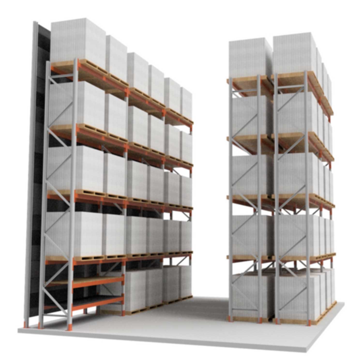 Selective Pallet Racking Render