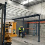 Structural mezzanine floor installation