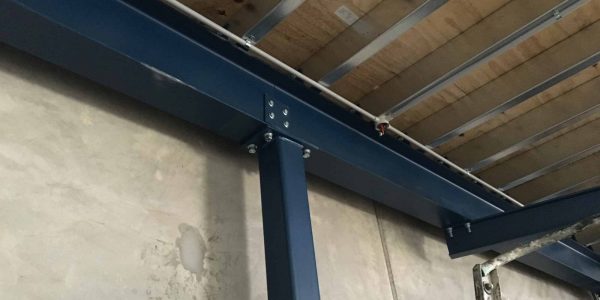 Structural Steel Mezzanine Floor Beam to Beam