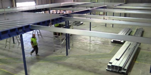 ConnectAbility Mezzanine Floor steel floor above