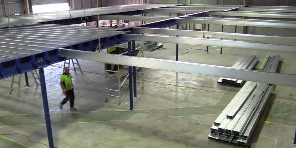 ConnectAbility Mezzanine Floor steel floor above