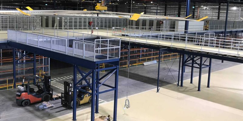 Structural Platform by Advanced Warehouse Structures with Forklift