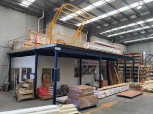 Mezzanine Floor with storage space underneath